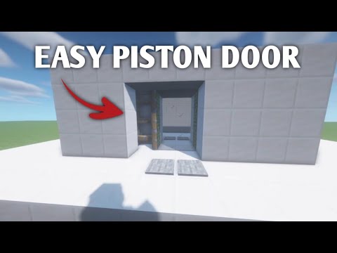 Minecraft: How to Make an Easy Piston Door