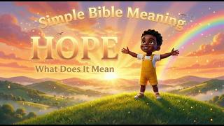 HOPE Explained for Kids. Bible Words for Kids | Simple Bible Meanings