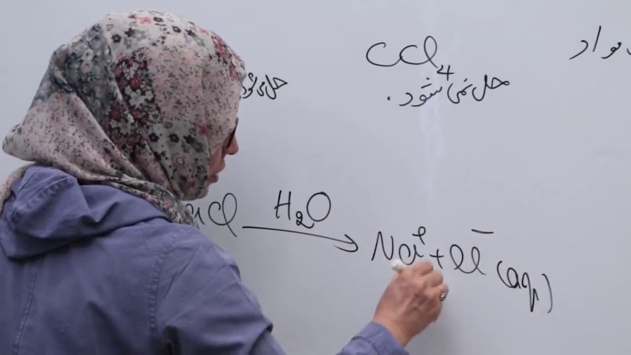 صنف دهم مضمون کیمیا درس 51 عنوان درس تاثیر قوه های انحلالیت مواد