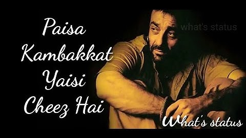 🔥🔥Sanjay Dutt Attitude Dialogue🔥🔥 WhatsApp Status Video || 💘 Superhit Dialogue Sanjay Datt#short