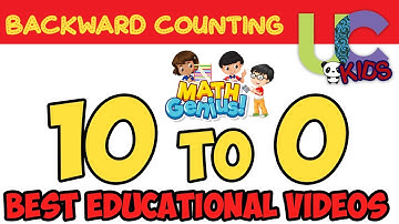 Backward Counting 10 to 1| 🔟➡1⃣| Counting to 10 | 👶Kindergarten number counting | UCkids🐼