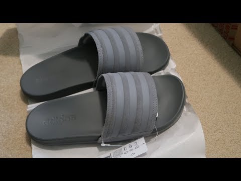 Adidas Adilette Ultra Explorer Slides Unboxing 'CLOUD FOAM' - YouTube