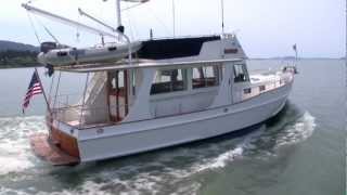 1998 Grand Banks 42' Europa trawler yacht cruising Bellingham Bay