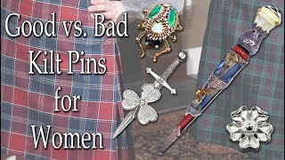 Kilt Pins for Women? Can You Use Any Old Brooch Or Pin?
