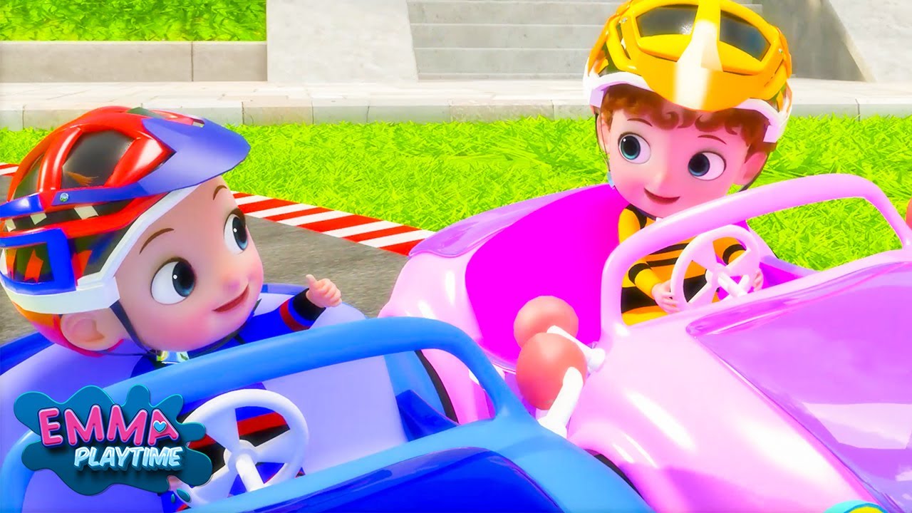 Baby Car Race Song + More Nursery Rhymes & Kids Songs Emma's Playtime