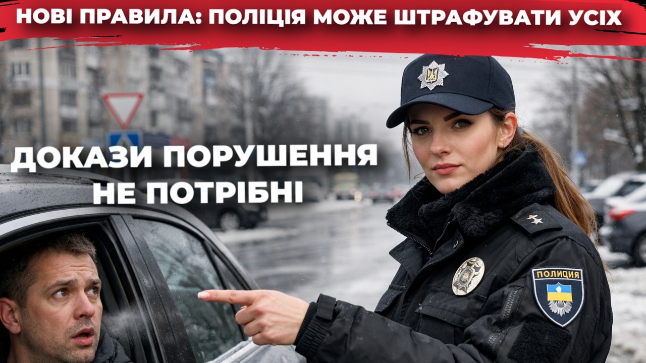 🚨 ТЕПЕР БЕЗ ДОКАЗІВ?! Поліція штрафує КОЖНОГО водія! Нові правила 2026