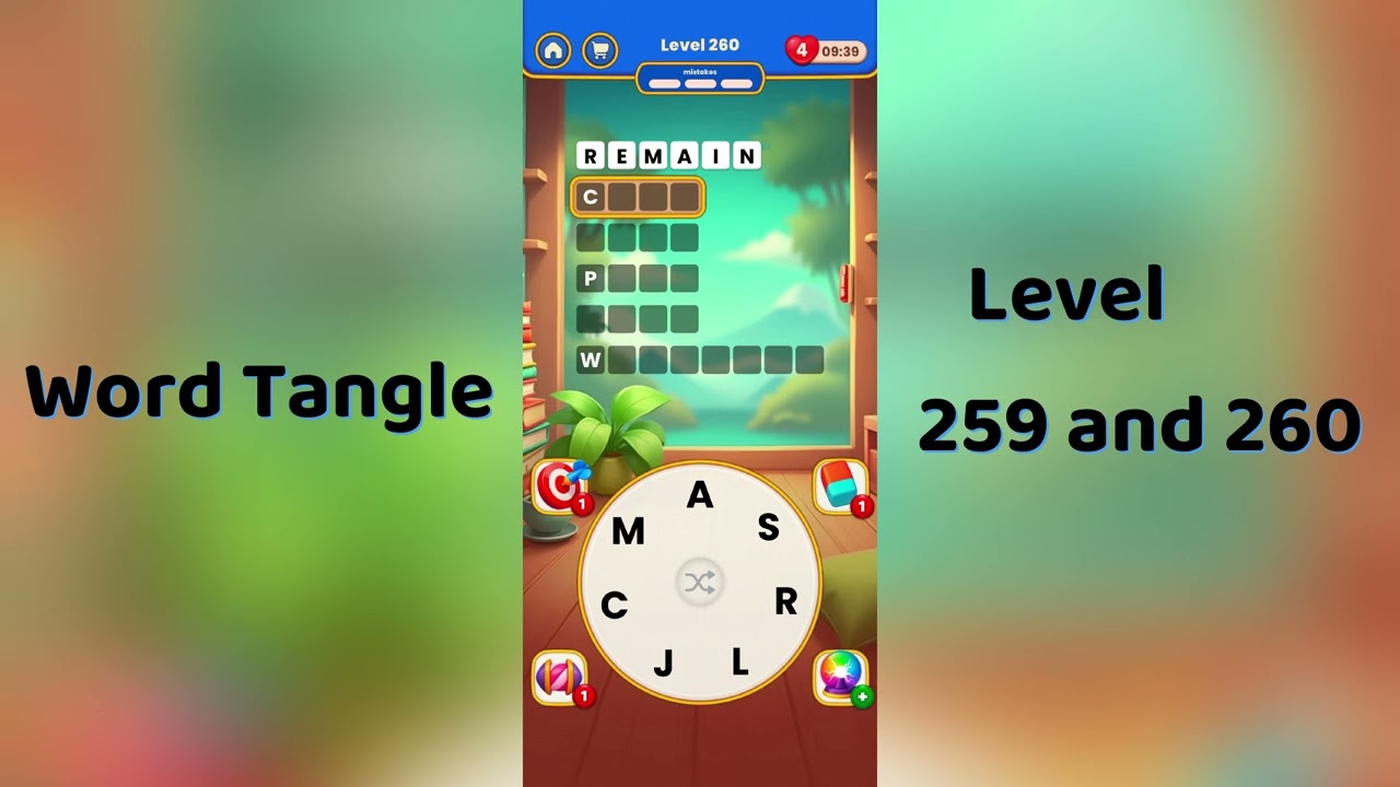 Word Tangle Level 259 Answers | Word Tangle Level 260 Solutions | Go Answer