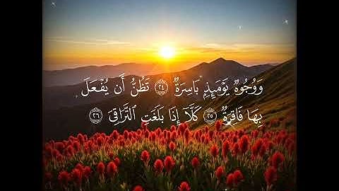 سورة القيامة مكية الآيات{ ٤٠ }#المصحف #quran #duet #اكسبلور #راحة_نفسية #حالات_واتس #islamicholiday