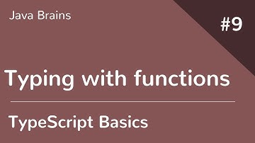 TypeScript Basics 9 - Typing with functions