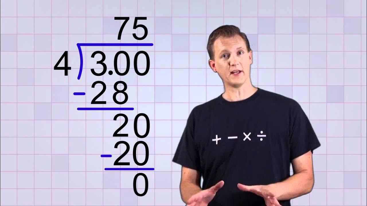 Math antics convert any fraction to a decimal youtube