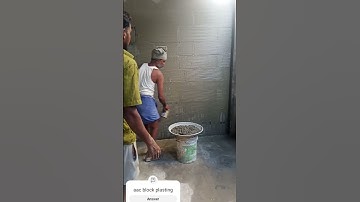 AAC block plasting