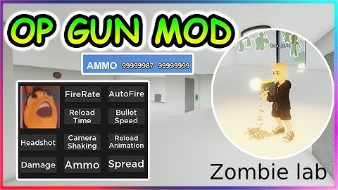 Roblox Zombie lab Script - OP GUN MOD