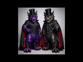 Evil Dragon Duo Brothers AI Mascot Costumes With A Cape #evil #mascot #mascotcostume