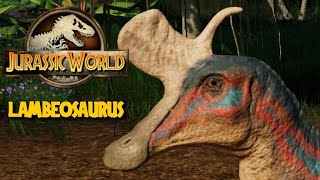 6 Lambeosaurus & 3 Daspletosaurus Breakout & Fight - Jurassic World Evolution Mods (4K 60FPS)