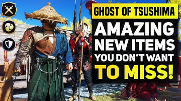 Ghost of Tsushima Amazing NEW ARMOR & ITEMS You Need To Get! (Ghost of Tsushima Legends)