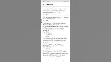5-10 In the single-phase rectifier circuit of Fig. 5-160, Ls = 1 mH and Vd = 160 V. The input v