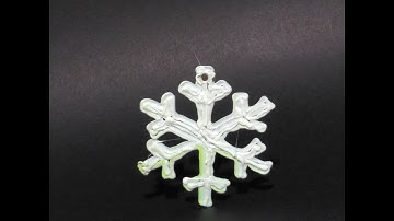Making a 3d pen snowflake for a christmas tree