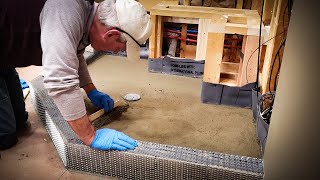 Building a Corner Shower Floor From Scratch  With Shower Pan Membrane