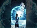 Cosmic Warrior vs Asteroid ☄️#space #scifi #future #universe #earth #cosmos #galaxy #cosmicvision