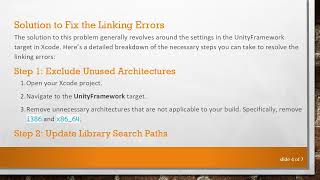 Resolving Linking Errors in Unity Projects After Updating to Xcode 12