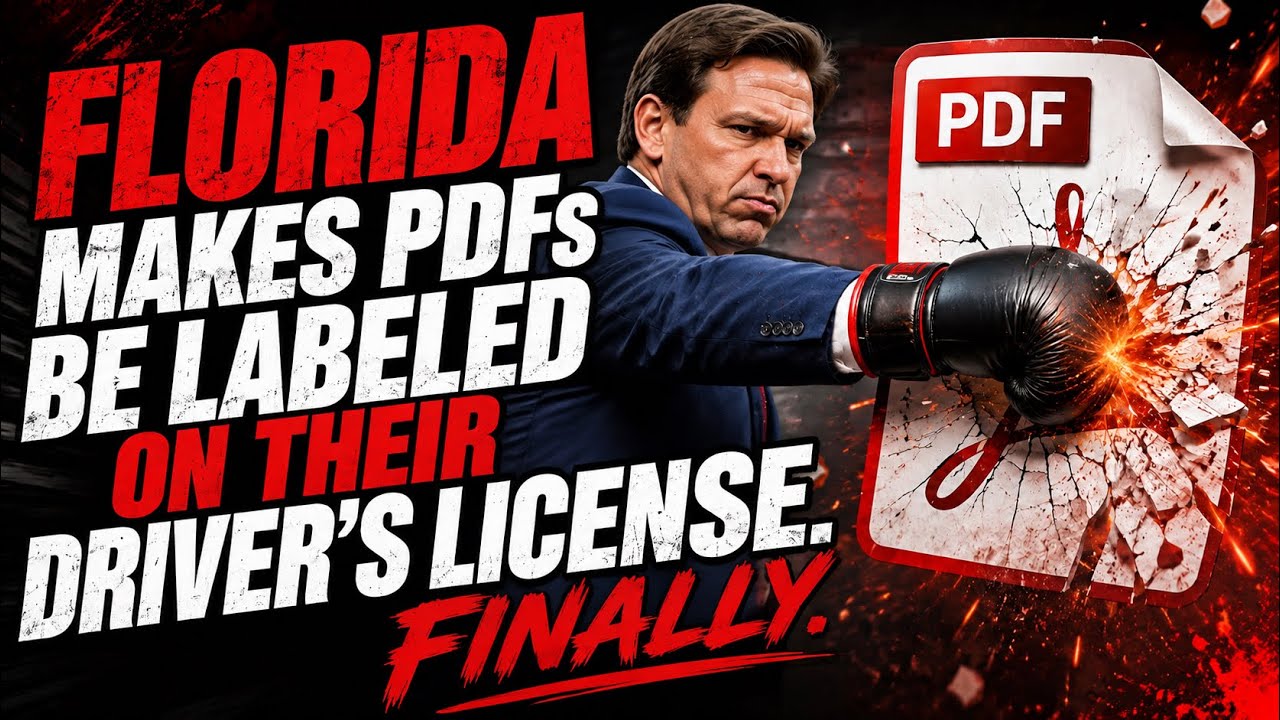 Florida Makes PDFs Get Labeled On Their Drivers License