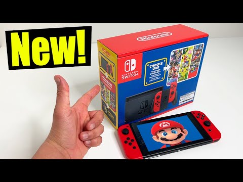 New Nintendo Switch Bundle | Mario Choose One Unboxing & Review