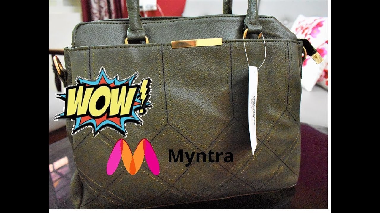 MYNTRA shopping | Addons Women Cream Coloured Quilted Satchel Bag | RARA |  Myntra - YouTube
