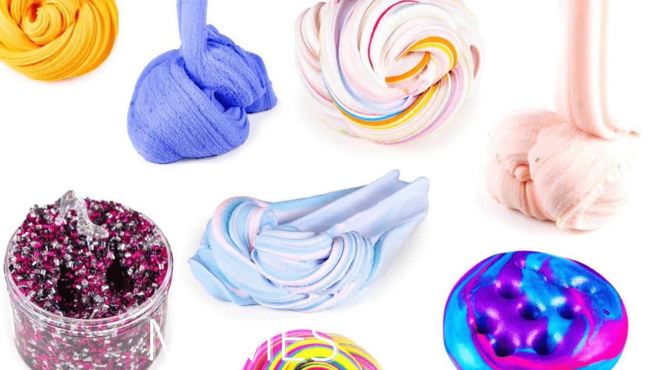 Making a beautiful slime from paints - YouTube