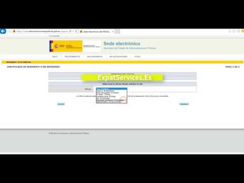How to book an online appointment with Spanish immigration - Foreigners office