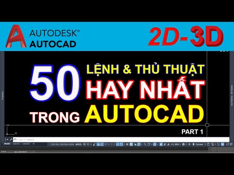 LỆNH HAY TRONG AutoCAD | THỦ THUẬT AutoCAD - Phần 1 | HocDoHoaOnline