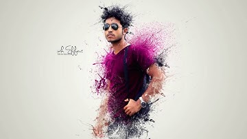 Photoshop tutorials | Splatter / Dispersion photo manipulation Tutorial