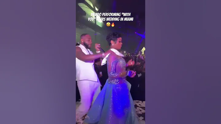Davido performing “With You” at his Wedding in Miami 🤩🔥#davido #chivido2025 #chioma