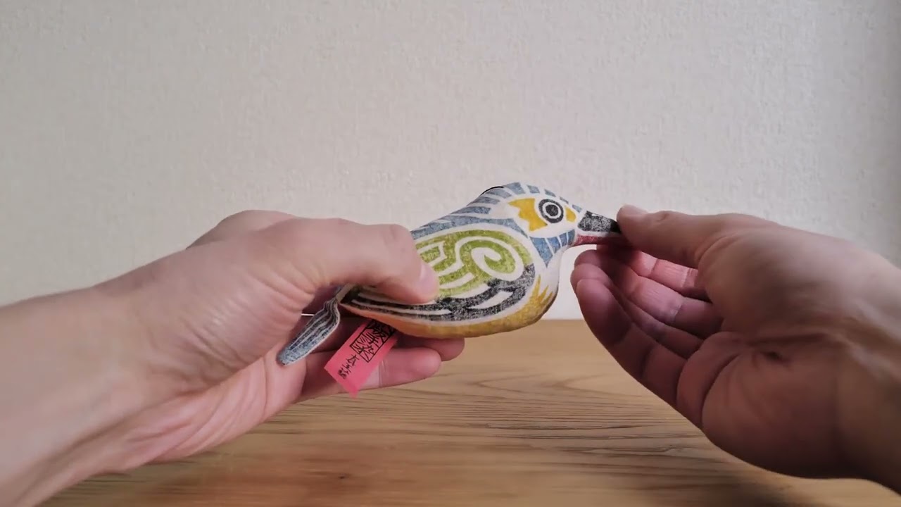 真工藝 | 川せみ（カワセミ）木版手染ぬいぐるみ | hinode（ひので