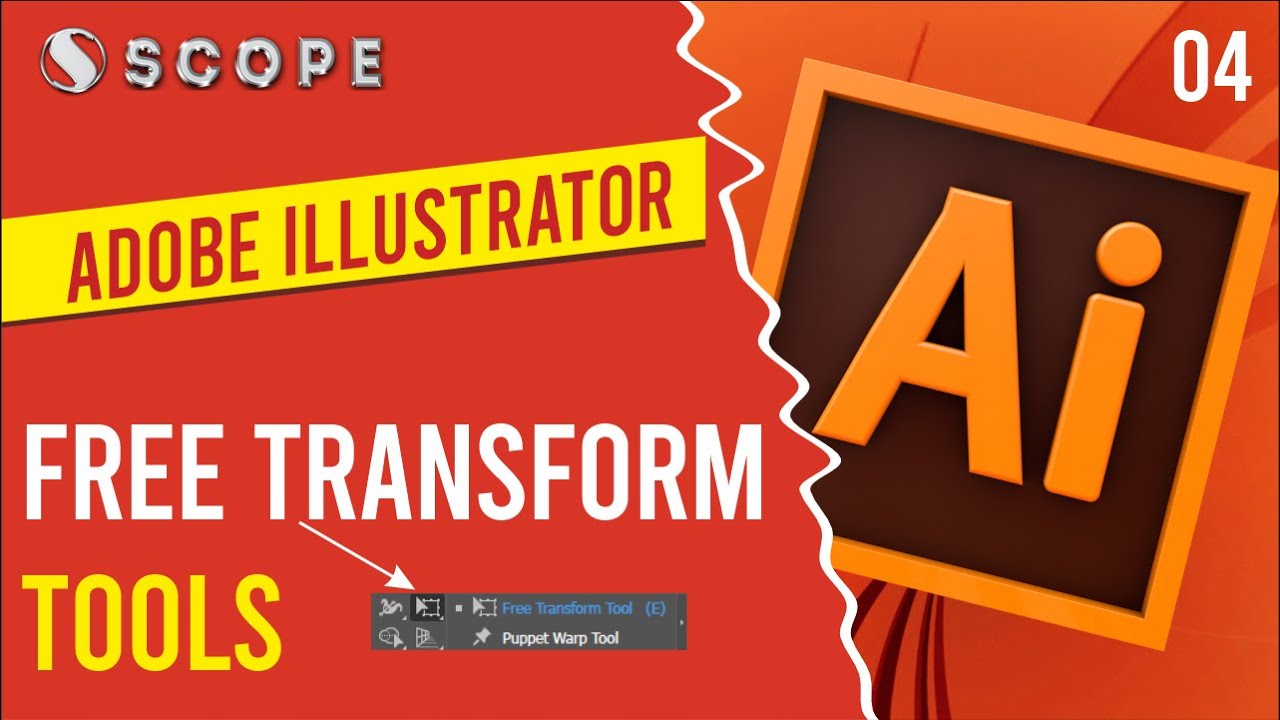 Master Free Transform Tool in Adobe Illustrator Easy Tutorial Free Transform Tool ka use