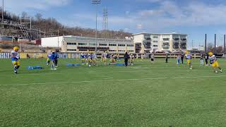 Sights \u0026 Sounds: Pitt Practice 3 - DL and LBs