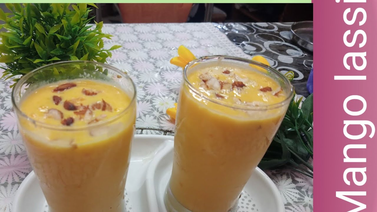 Tasty tasty mangodai lassi. Mango dahi lassi recipe.bananibasurecipe YouTube
