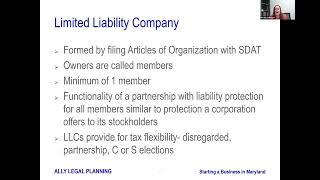 Starting a Business in Maryland