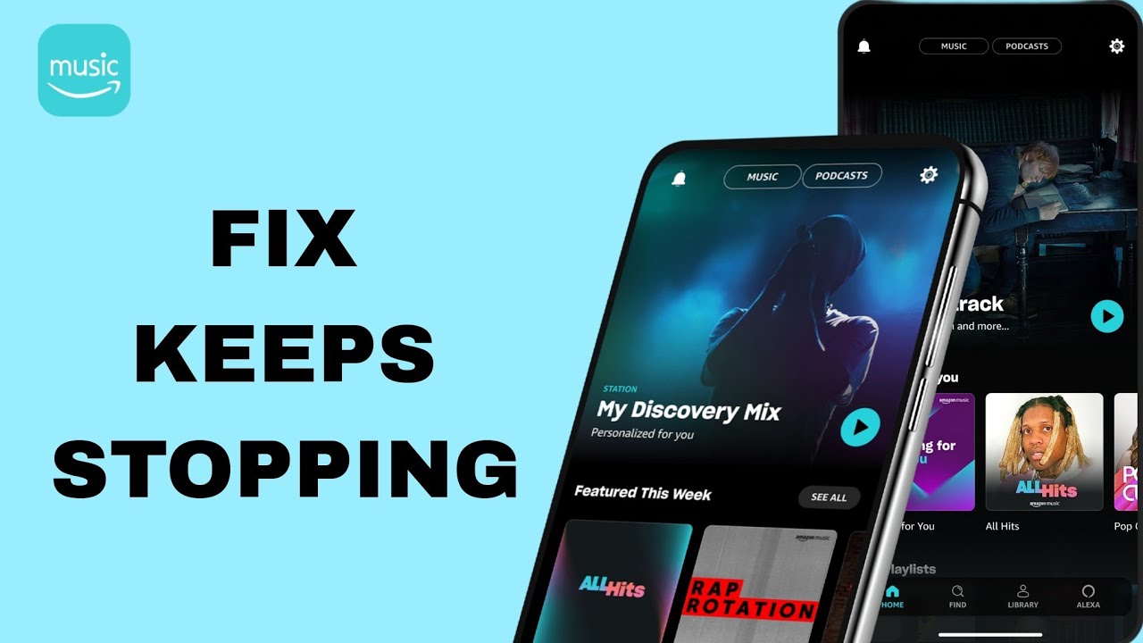 How To Fix And Solve Keeps Stopping On Amazon Music App | Easy Fix