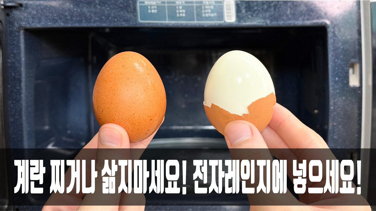 전자레인지 계란 요리 (프라이 & 삶은 달걀)