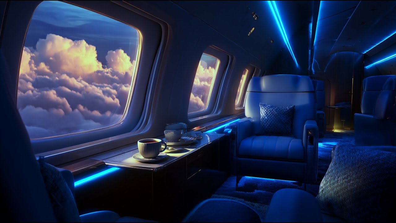 Гладкая кабина Белый шум | ASMR Самолет Гудит для глубокого сна