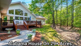 Alabama House on 29 Acres | Private Forest Estate Selling at Auction| AL Real Estate| Aspen Mansions