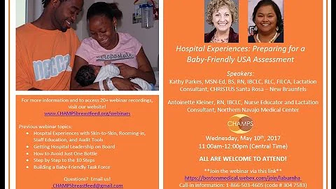 Hospital Experiences: Preparing for a Baby Friendly USA Asessment