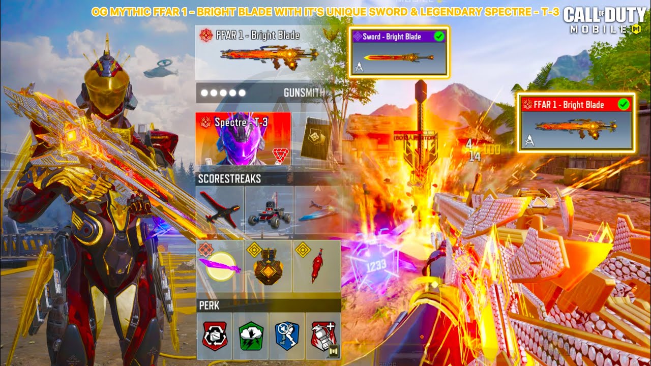 Diamond Mythic FFAR 1 - Bright Blade looks amazing with Mythic Spectre to smash all in CODM SND & HP