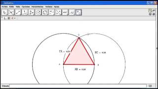 ¿Como hacer un triangulo equilatero en Geogebra?