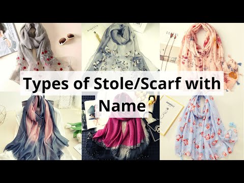 Types of Scarf | Types Of Stole With Names || Scarf design for girls • Bluebell