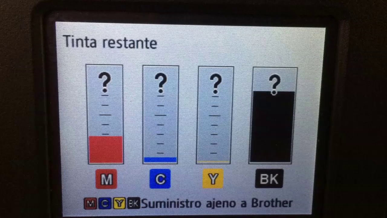 Solución de Impresora BROTHER cuándo no Reconoce la tinta mfc-j6730dw y  MFC-j5330Dw - YouTube