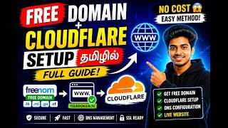 FREE Domain + Cloudflare Setup in 8 Minutes (Tamil Tutorial) | Yokagamer