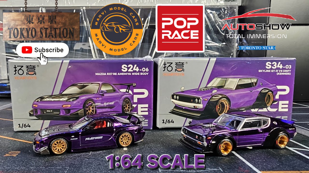 POPRACE 東京オートサロンKL限定 RX-7 とKENMERY 2台セット PopRace RX-7 and Skyline Kenmeri | Tokyo Station Canada