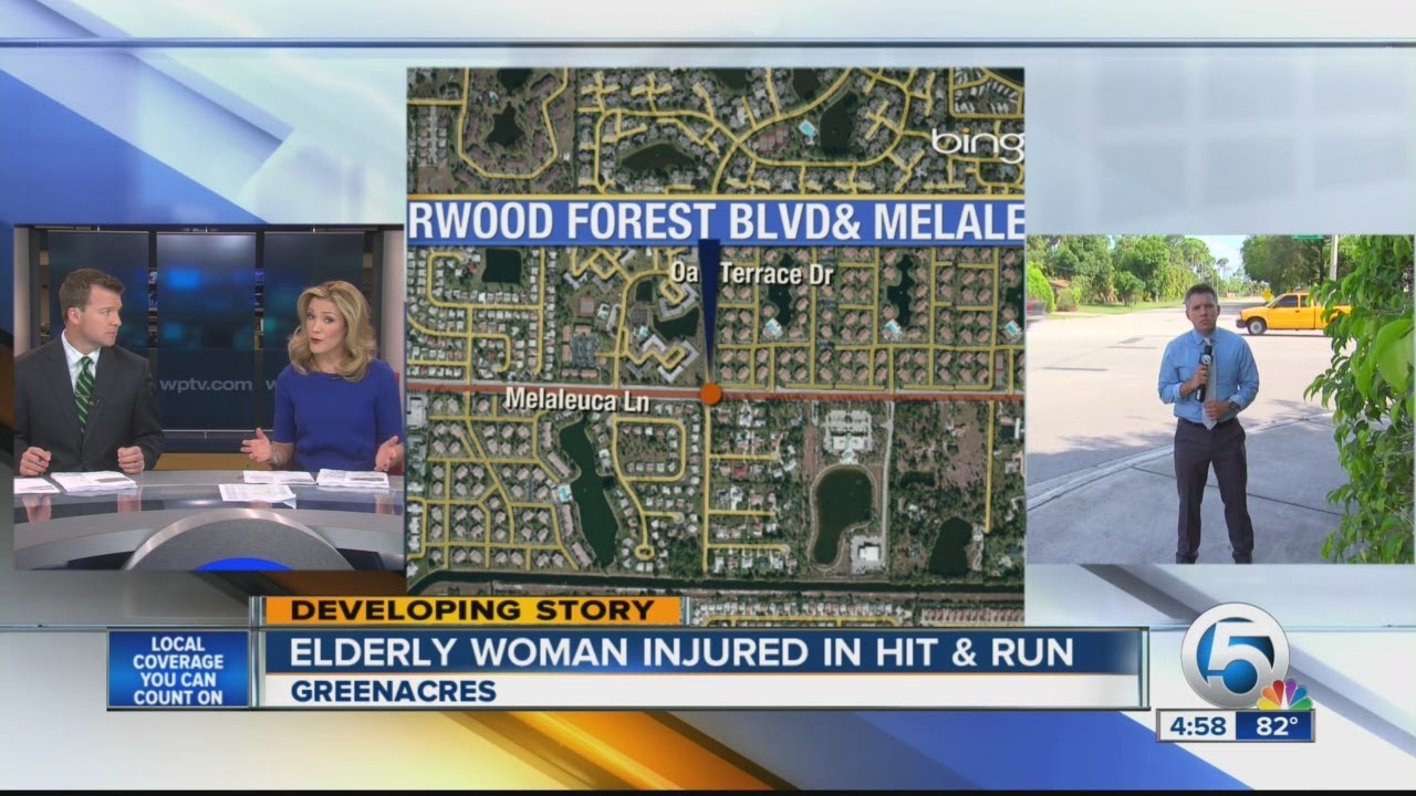 Elderly woman injured in hit & run