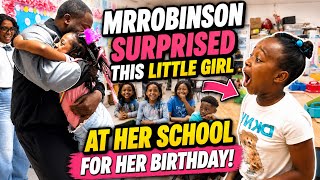 She Had No Idea Mr.Robinson Was Coming To Her School For Her Birthday!